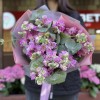 11 розовых ароматных маттиол с эвкалиптом