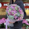 11 розовых ароматных маттиол с эвкалиптом