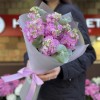 7 розовых ароматных маттиол с эвкалиптом