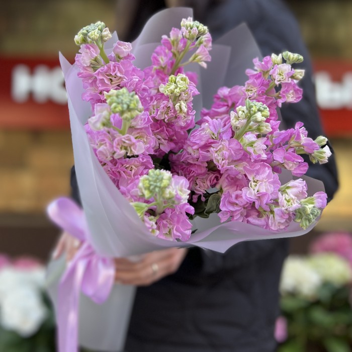 9 розовых ароматных маттиол