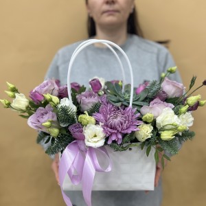 Букет дня  в коробке  яркое настроение