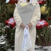 21 длинная белая роза 70 см