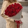 21 красная роза Эвер ред 60 см