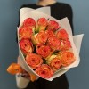 15 оранжево-желтых роз Инка 40 см