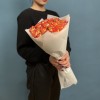 25 оранжево-желтых роз Инка 40 см