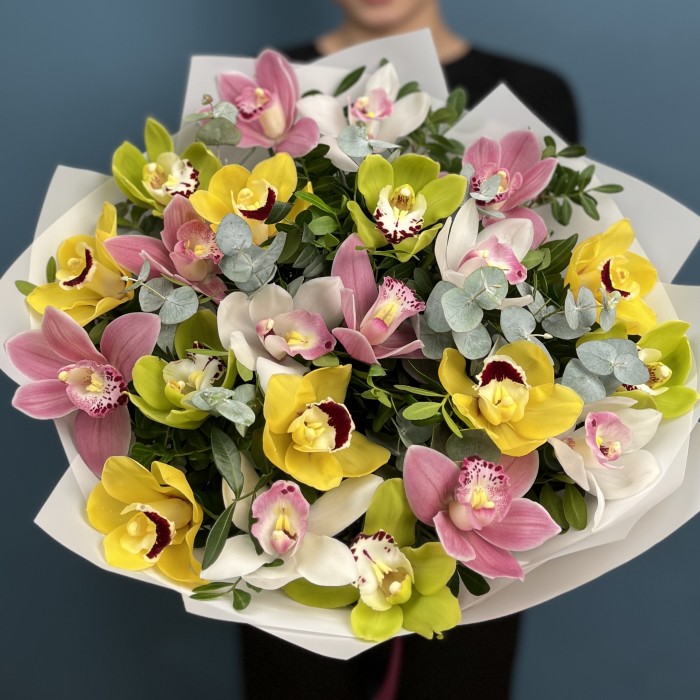 Букет из орхидей Праздничный микс