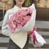 15 кустовых пионовидных персиковых роз Джульетта 50 см