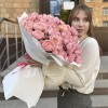 25 кустовых персиковых роз Джульетта 50 см