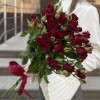 5 красных кустовых роз Рубикон 60 см