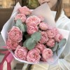 5 пионовидных персиковых роз Джульетта 50 см