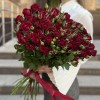 Кустовая красная роза Рубикон 60 см