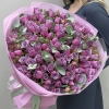 35 кустовых роз Перпл скай 50 см