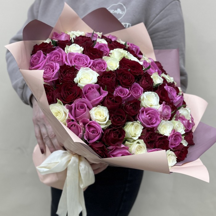 Букет дня с розами Романтичный вечер