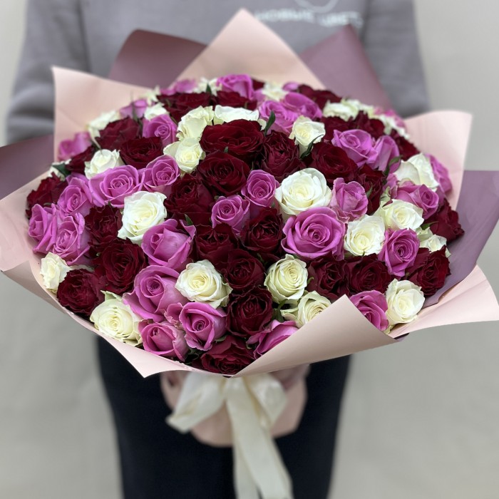 Букет дня с розами Романтичный вечер