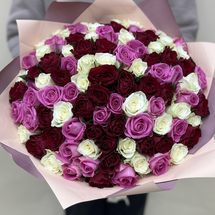 Букет дня с розами Романтичный вечер