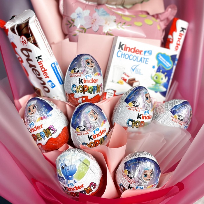 Букет с конфетами Олененок