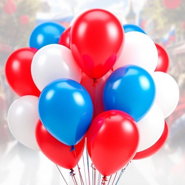 Набор воздушных шаров российский триколор