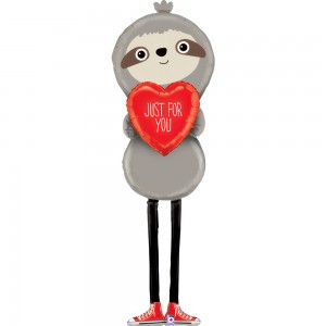 Шар Ходячая Фигура  Ленивец с сердечком