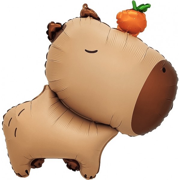 Шар фигура Капибара с мандаринкой