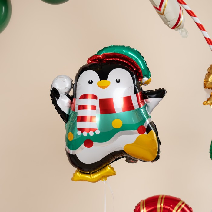 Шар фигура Пингвин со снежком