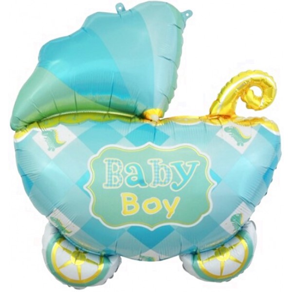 Шар фигура коляска для мальчика