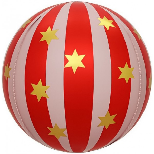 Шар сфера Новогодний шар (красный)