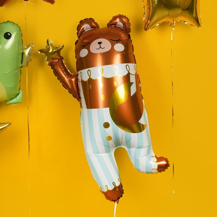 Шар фигура Мишка со звездочкой