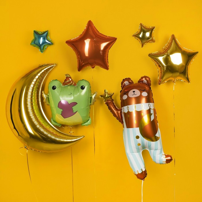 Шар фигура Мишка со звездочкой