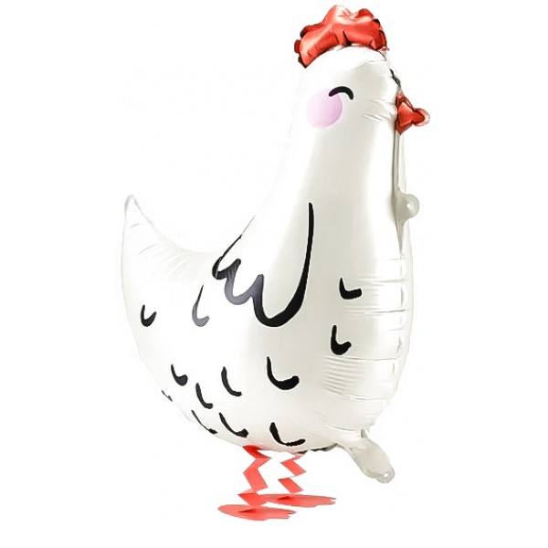 Шар Ходячая Фигура  курица белая