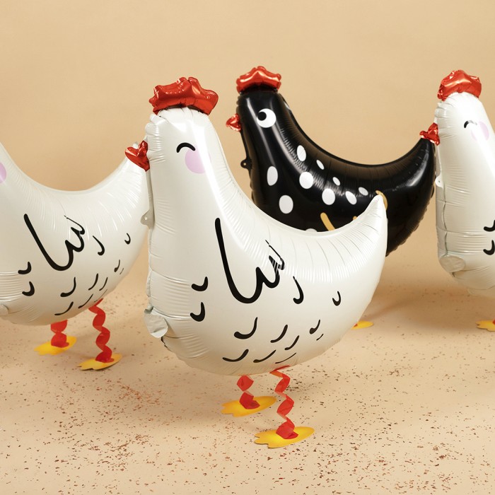 Шар Ходячая Фигура  курица белая