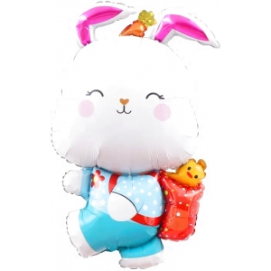 Шар Фигура Зайка с рюкзачком