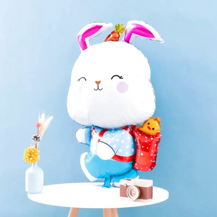 Шар Фигура Зайка с рюкзачком