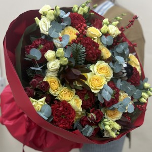 Букет дня Бордовое настроение