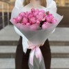11 кустовых пионовидных роз Сильва Пинк 60 см