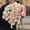 15 кустовых пионовидных роз Джелатто 50 см