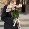 3 кустовые пионовидные розы Джелатто 50 см