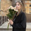 3 кустовые пионовидные розы Джелатто 50 см