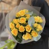 5 кустовых роз Еллоу Бэйби 40 см