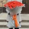 51 оранжевая роза Вау 60 см