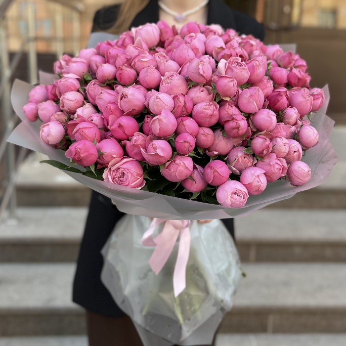 51 пионовидная Роза Сильва Пинк 60 см