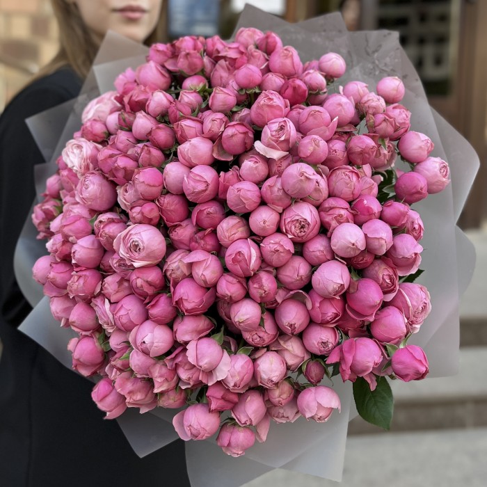 51 пионовидная Роза Сильва Пинк 60 см