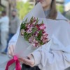 Букет из 3 малиновых альстромерий