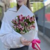 Букет из 3 малиновых альстромерий
