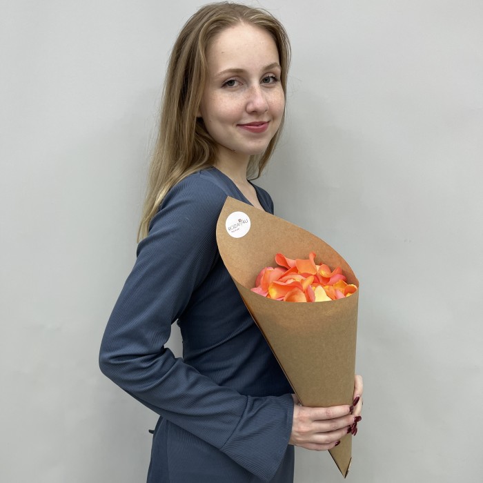 Лепестки роз оранжевые 2.5 л