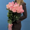 15 розовых роз Лучиано 60 см