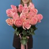 15 розовых роз Лучиано 60 см