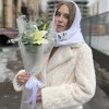 Белая лилия с эвкалиптом