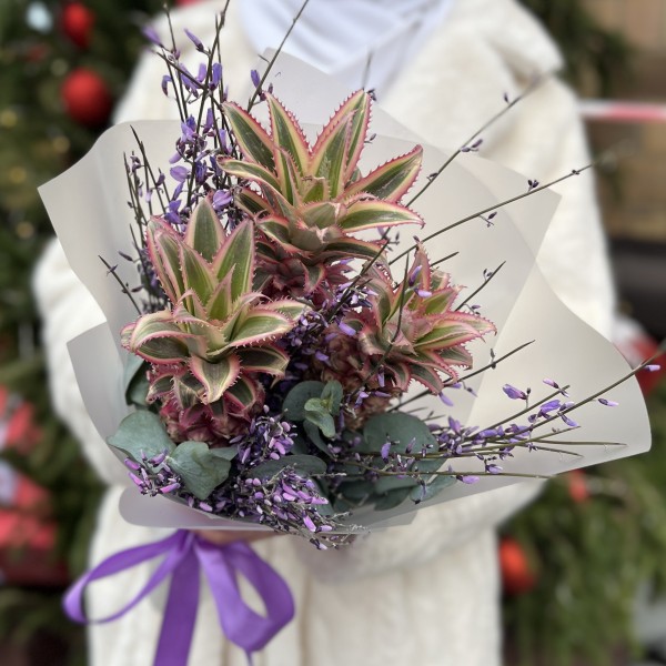 Интерьерный букет Ананасы и Гениста