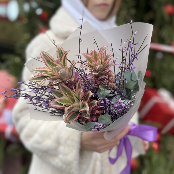 Интерьерный букет Ананасы и Гениста