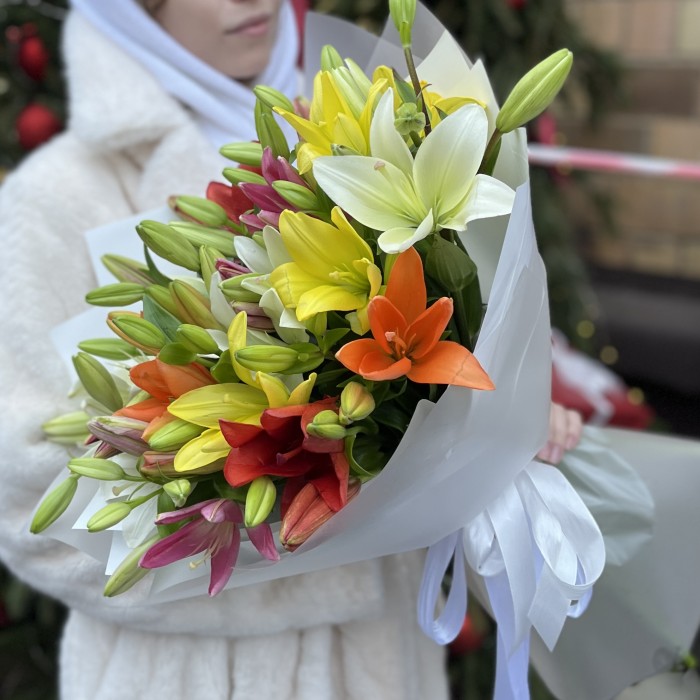 Микс из 15 Азиатских лилий